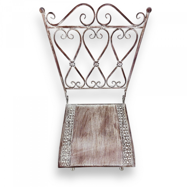 Gartenstuhl Bilbao klappbar – Landhaus Metallstuhl für Balkon & Garten